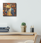 Majestic Buffalo depicted on canvas art for home decoration